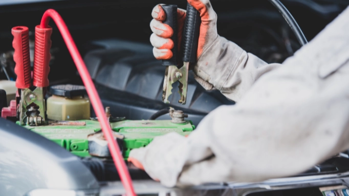 A Jumper Cable used in Repairing Car