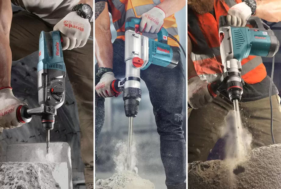 Safety System for rotary hammer drill