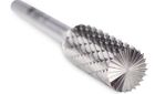 1/4" Double cut tungsten carbide burr - cylinder end cut