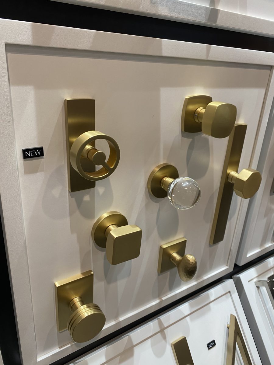 Emtek Gold Door Display