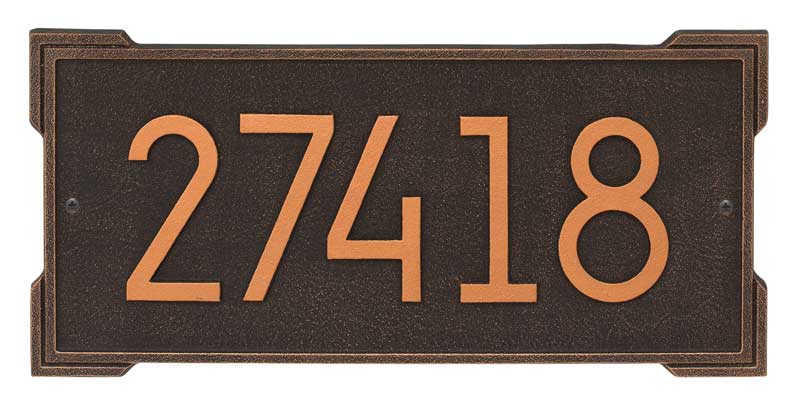 Whithall Address Plaque Rectangular