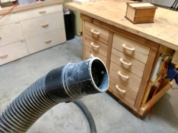 Dust collection 2-1/2" hose end