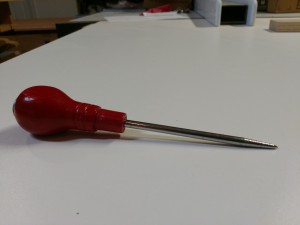 Center punch is a common and helpful woodworking hand tool