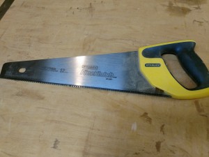 My Stanley fine tooth finish saw