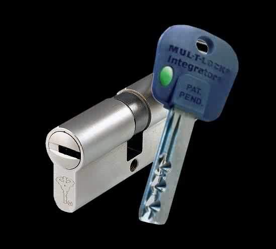 Mul-T-lock high security lock and key