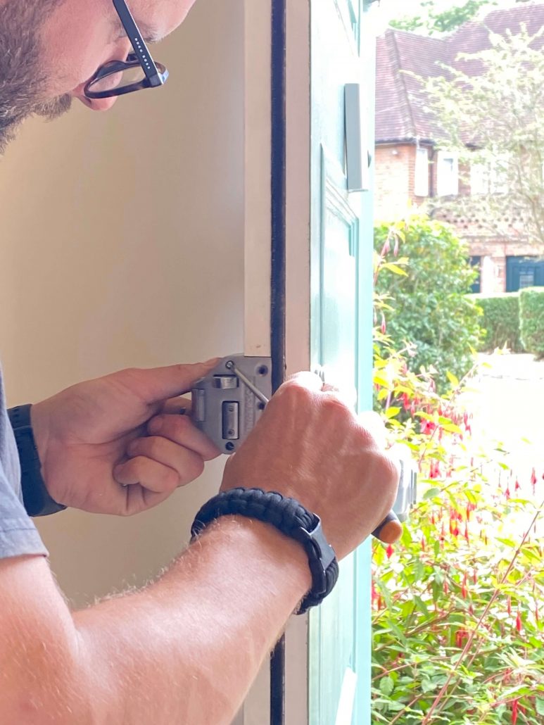 high security lock installation