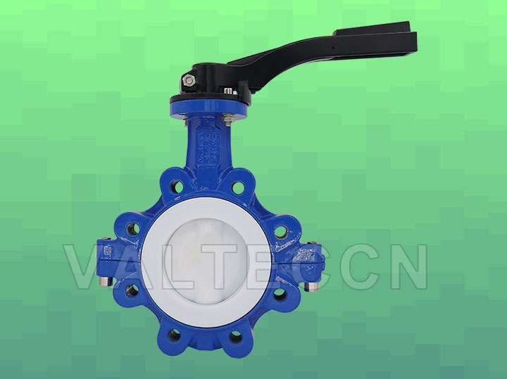 Split body PTFE lined lug butterfly valve image