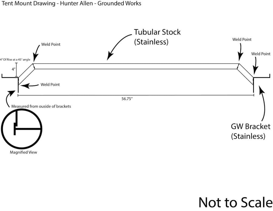 Example drawing for flat pattern for laser cutting
