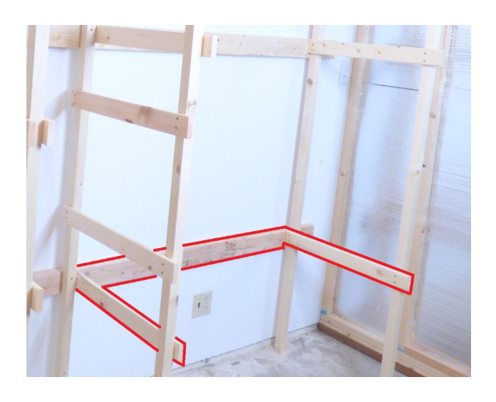 DIY Storage Unit - Attach Supports